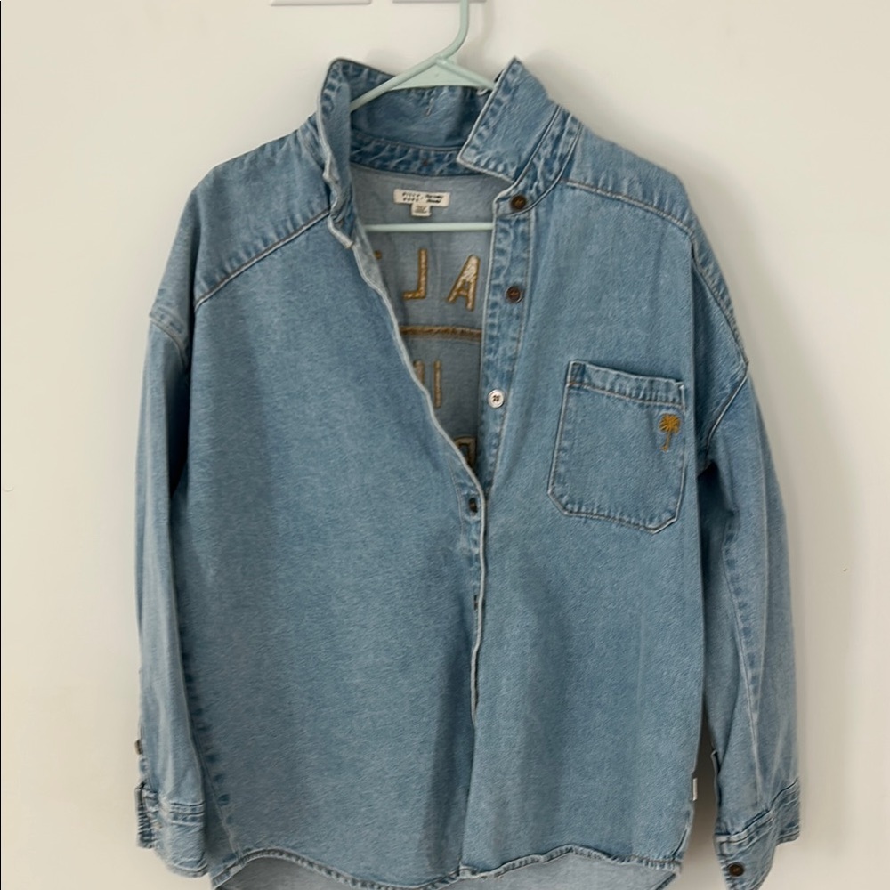 Billabong x Salty Blonde Light Blue Denim Shirt
